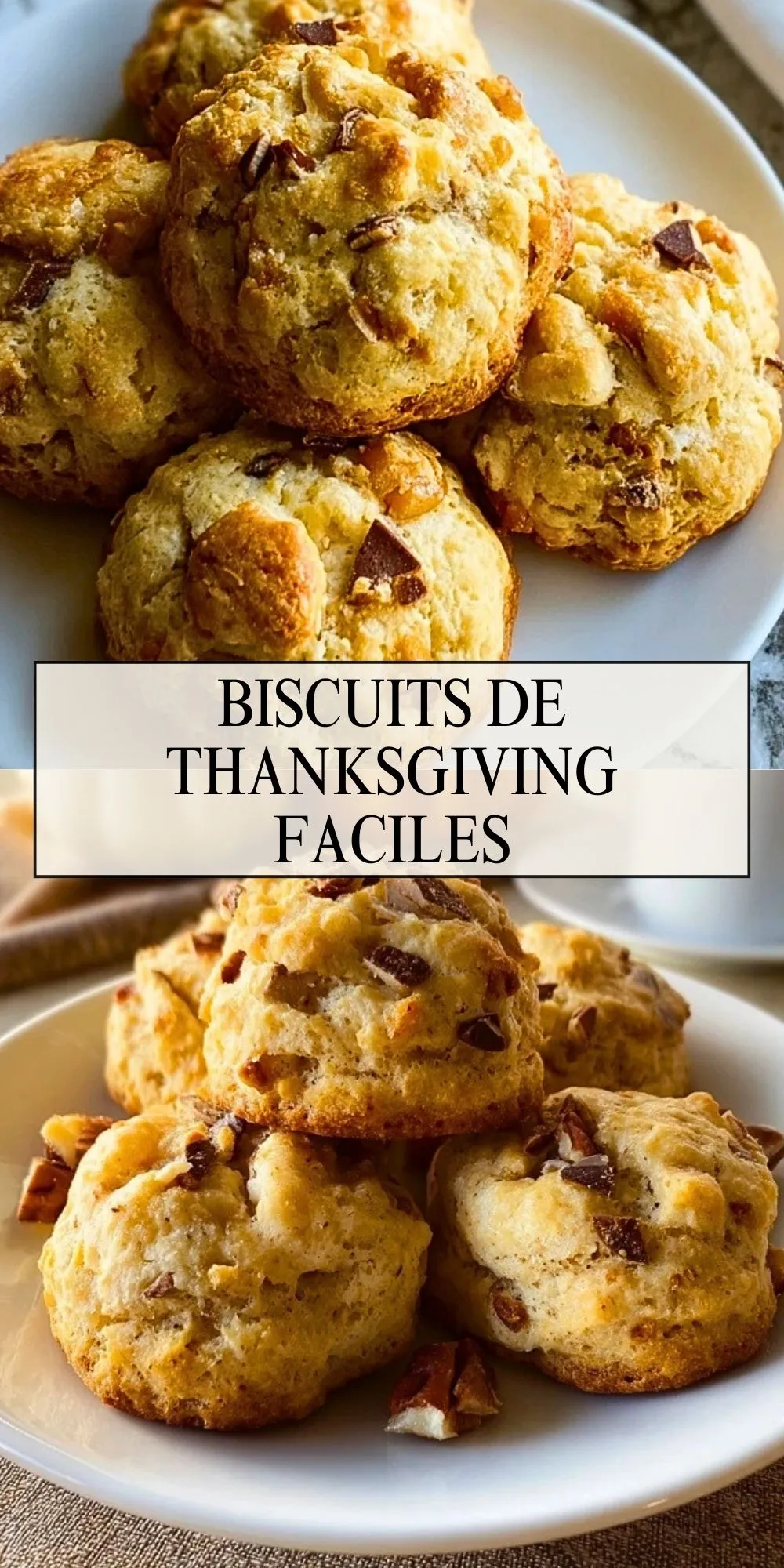 Biscuits de Thanksgiving faciles - Pin 1
