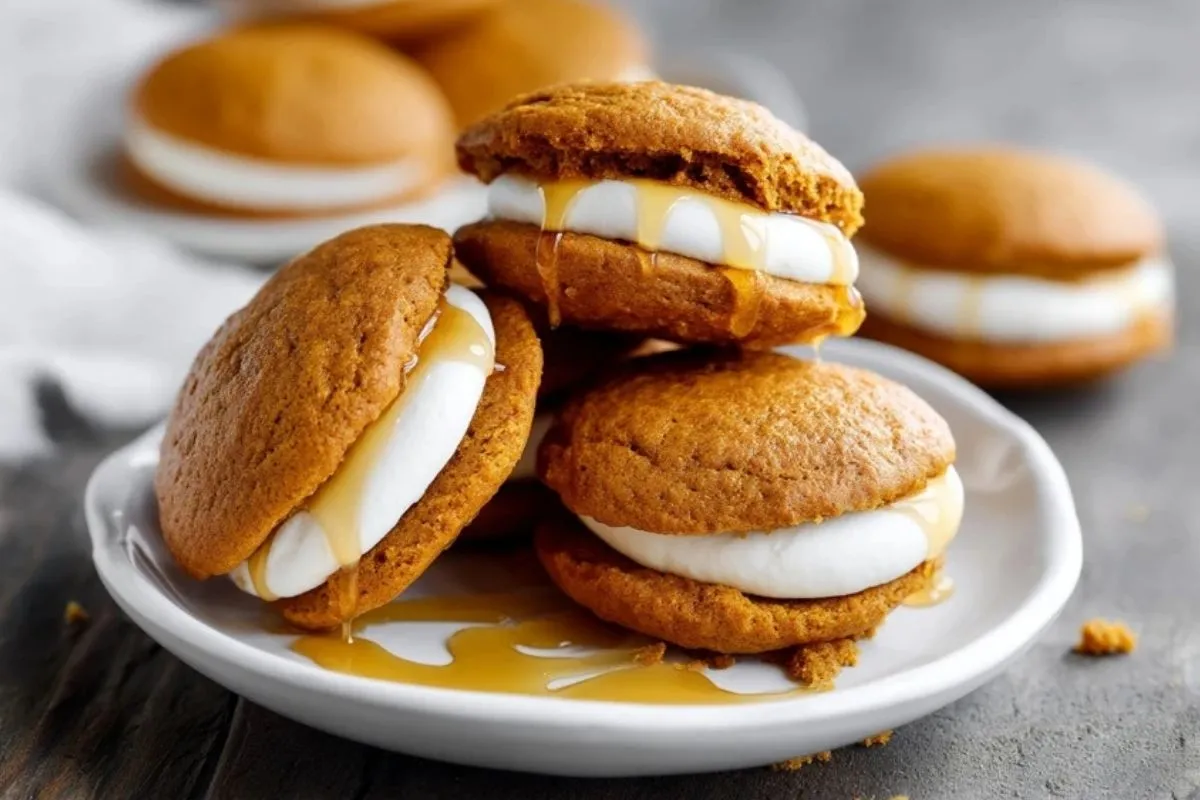 Biscuits whoopie à la citrouille et au sirop d'érable