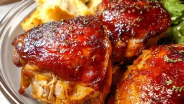 Cuisses de poulet BBQ à la mijoteuse