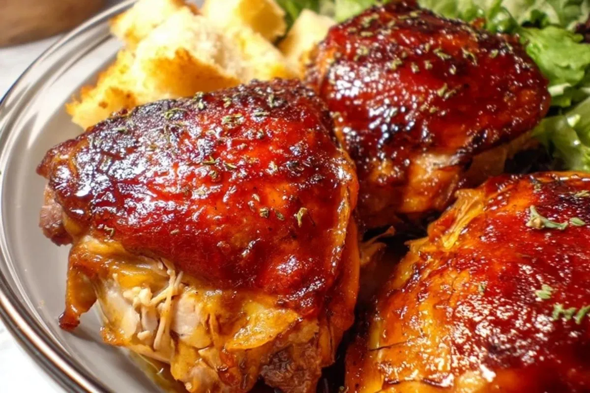 Cuisses de poulet BBQ à la mijoteuse