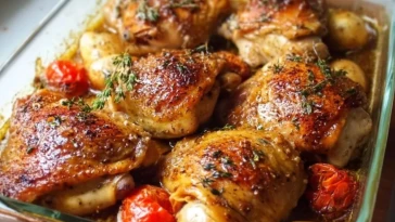 Cuisses de poulet croustillantes et juteuses au four