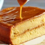 Gâteau au caramel crémeux