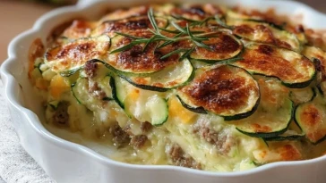 Gratin de courgettes râpées