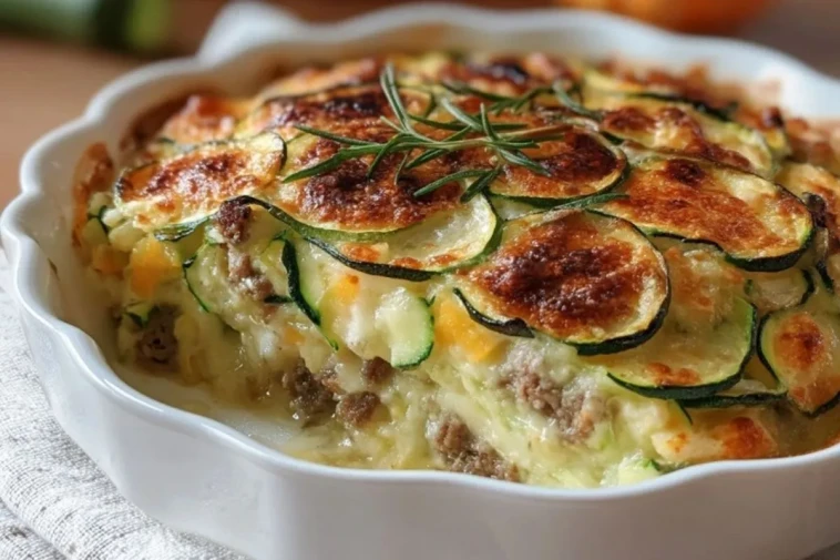 Gratin de courgettes râpées