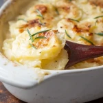Gratin de pommes de terre écrasées