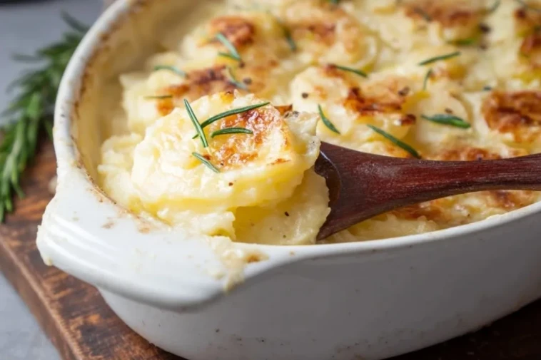 Gratin de pommes de terre écrasées
