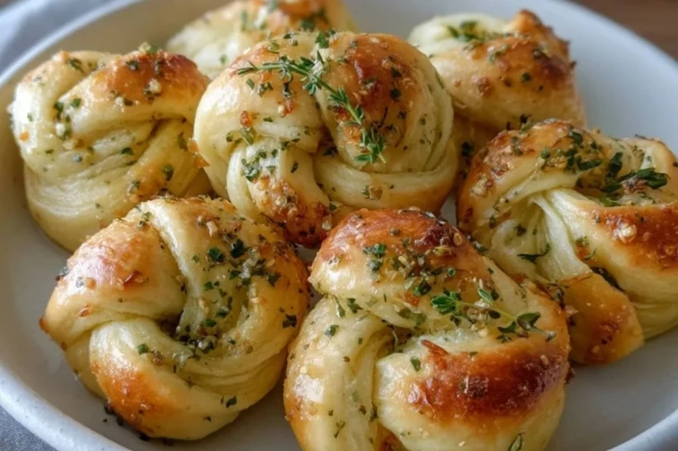 Nœuds à l'ail faits maison