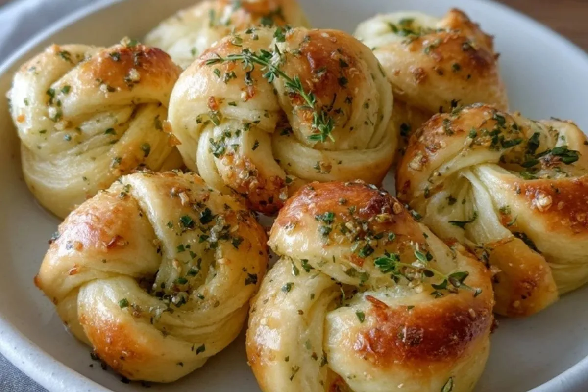 Nœuds à l'ail faits maison