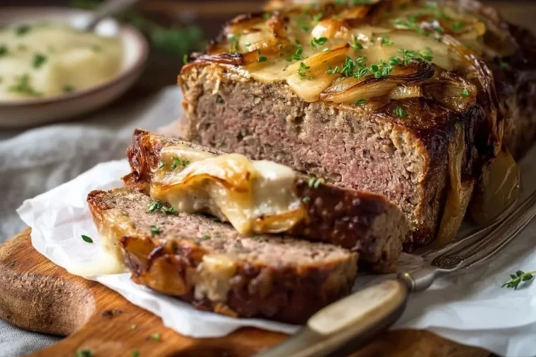 Pain De Viande Aux Oignons Français Irrésistible