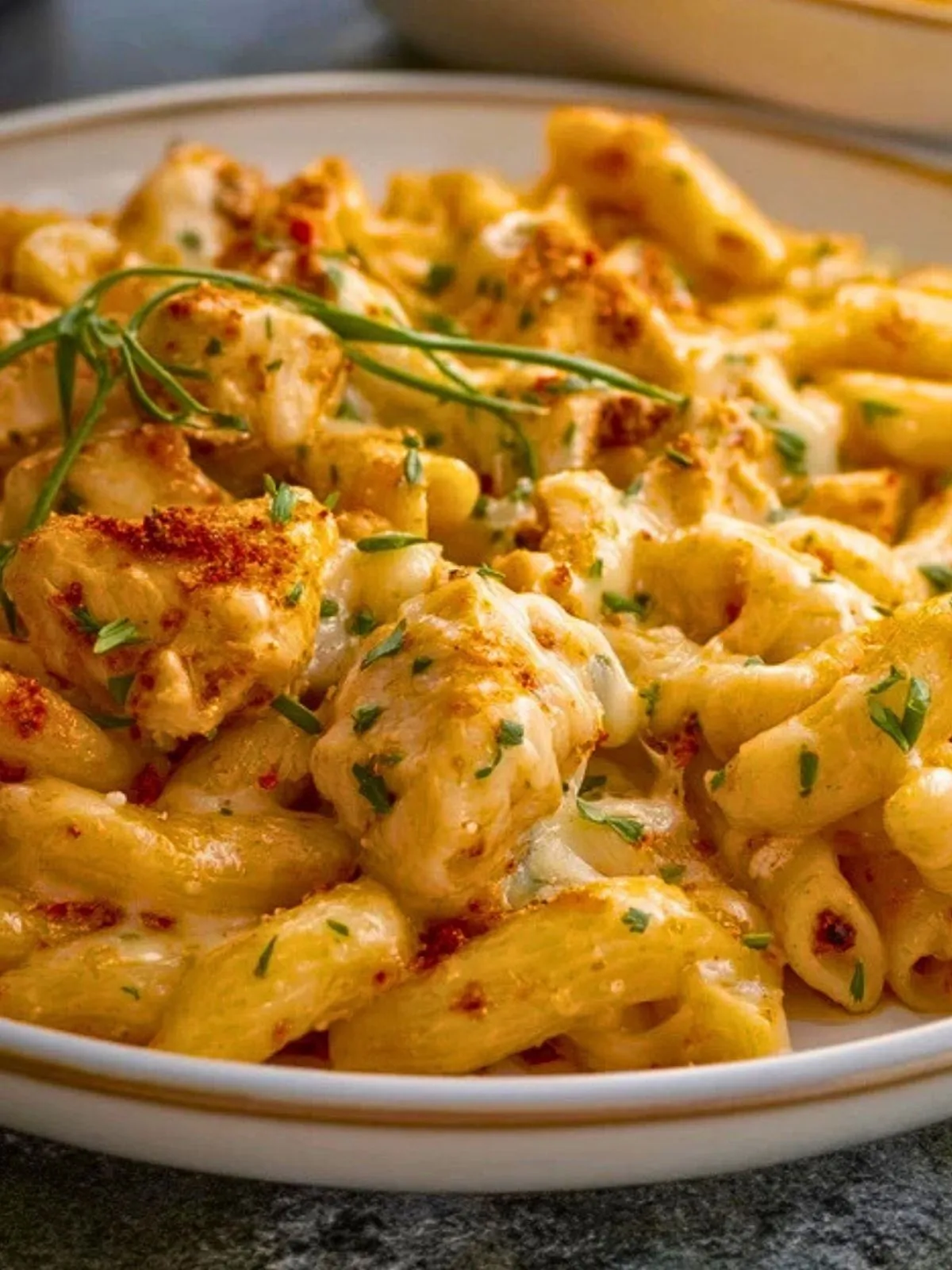 Pâtes au poulet cajun et fromage (1)