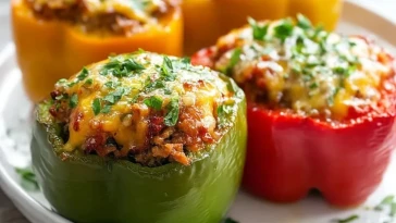 Poivrons farcis au four faciles