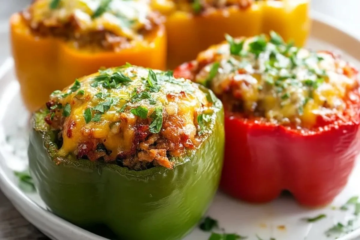 Poivrons farcis au four faciles