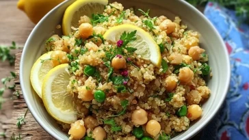 Quinoa Citronnée Aux Pois Chiches
