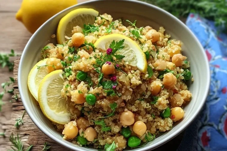 Quinoa Citronnée Aux Pois Chiches