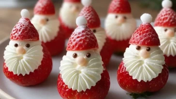 Santas En Fraise Sans Cuisson