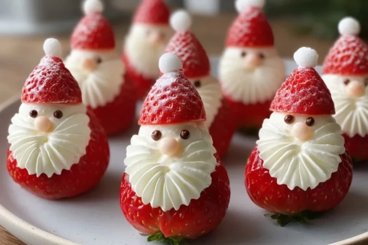 Santas En Fraise Sans Cuisson