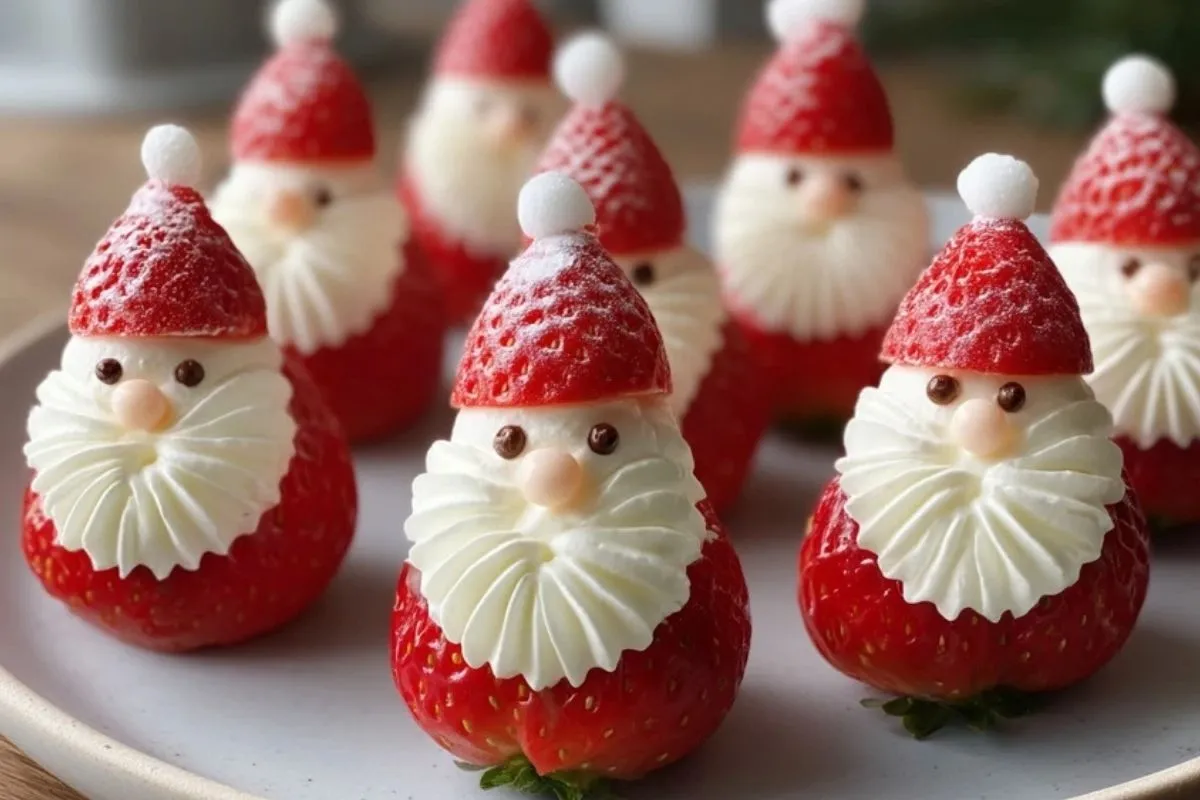 Santas En Fraise Sans Cuisson