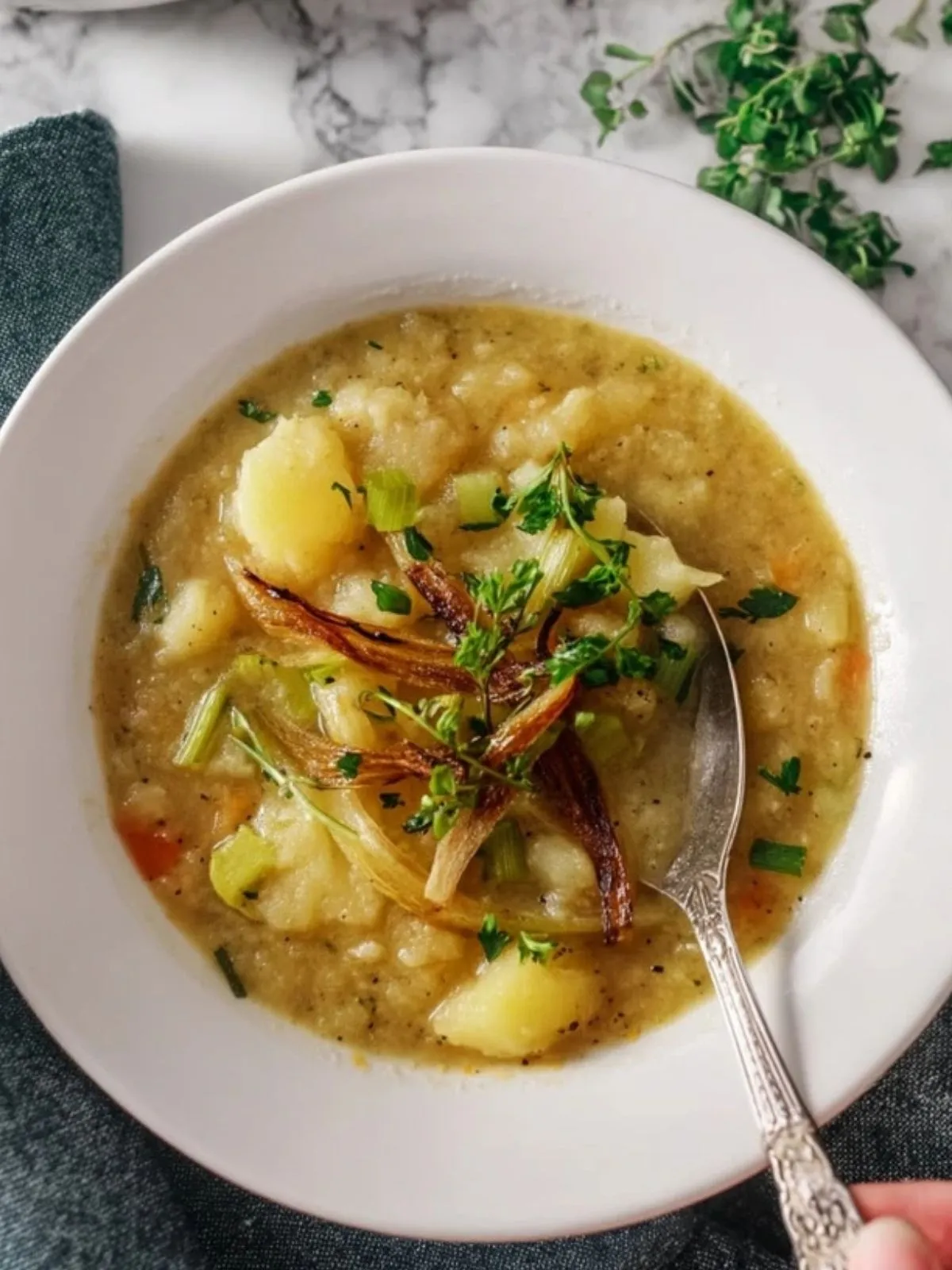 Soupe de pommes de terre et poireaux - 2