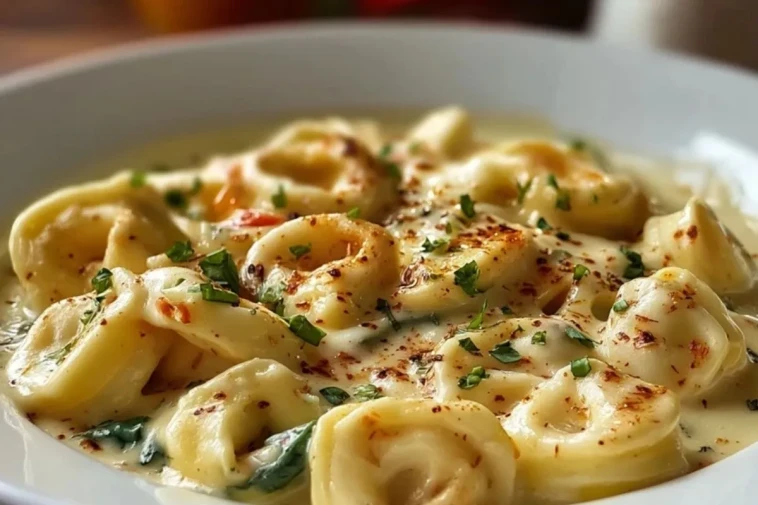 Tortellini Alfredo Crémeux à la Mijoteuse