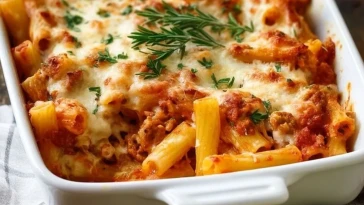Ziti au four sans viande