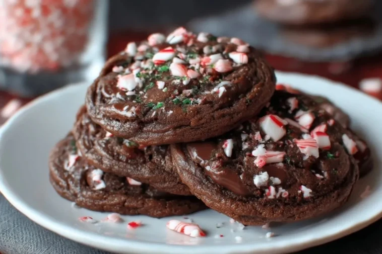 Biscuits Au Chocolat Noir Et Menthe Poivrée