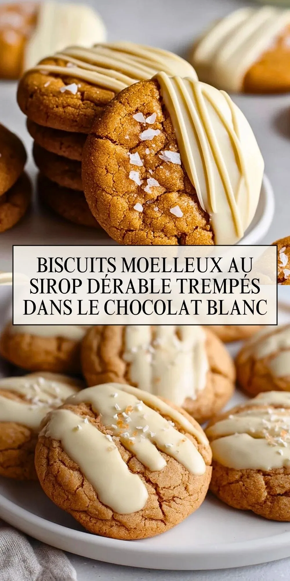 Biscuits Moelleux au Sirop dÉrable Trempés dans le Chocolat Blanc (2)