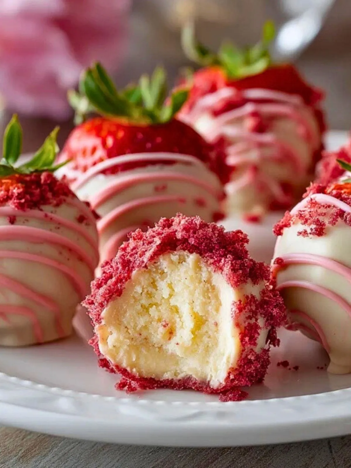 Bouchées De Cheesecake Velouté Aux Fraises (1)