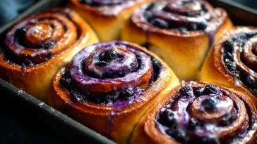 Brioche Aux Myrtilles Et Cannelle