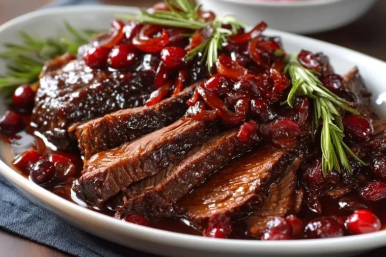 Brisket Glacé Aux Canneberges