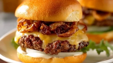 Burgers Aux Oignons Frits DOklahoma