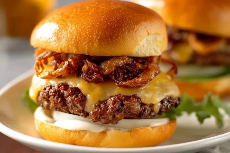 Burgers Aux Oignons Frits DOklahoma