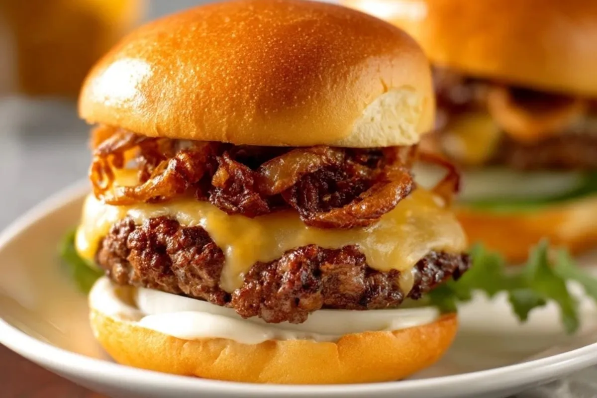 Burgers Aux Oignons Frits DOklahoma