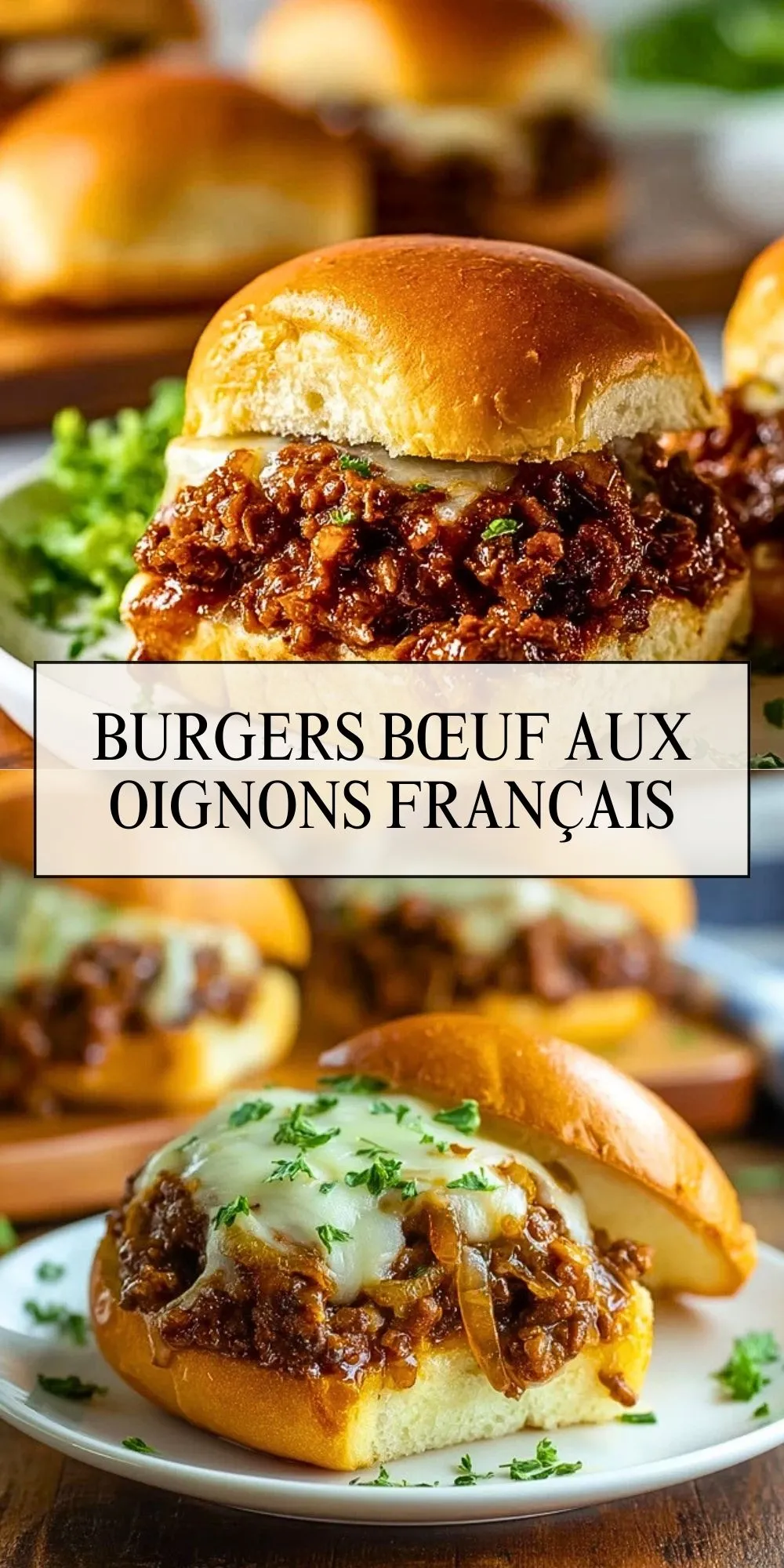Burgers Bœuf Aux Oignons Français (2)