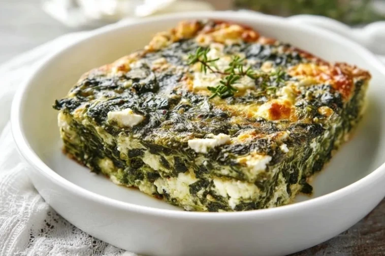 Casserole De Feta Et DÉpinards