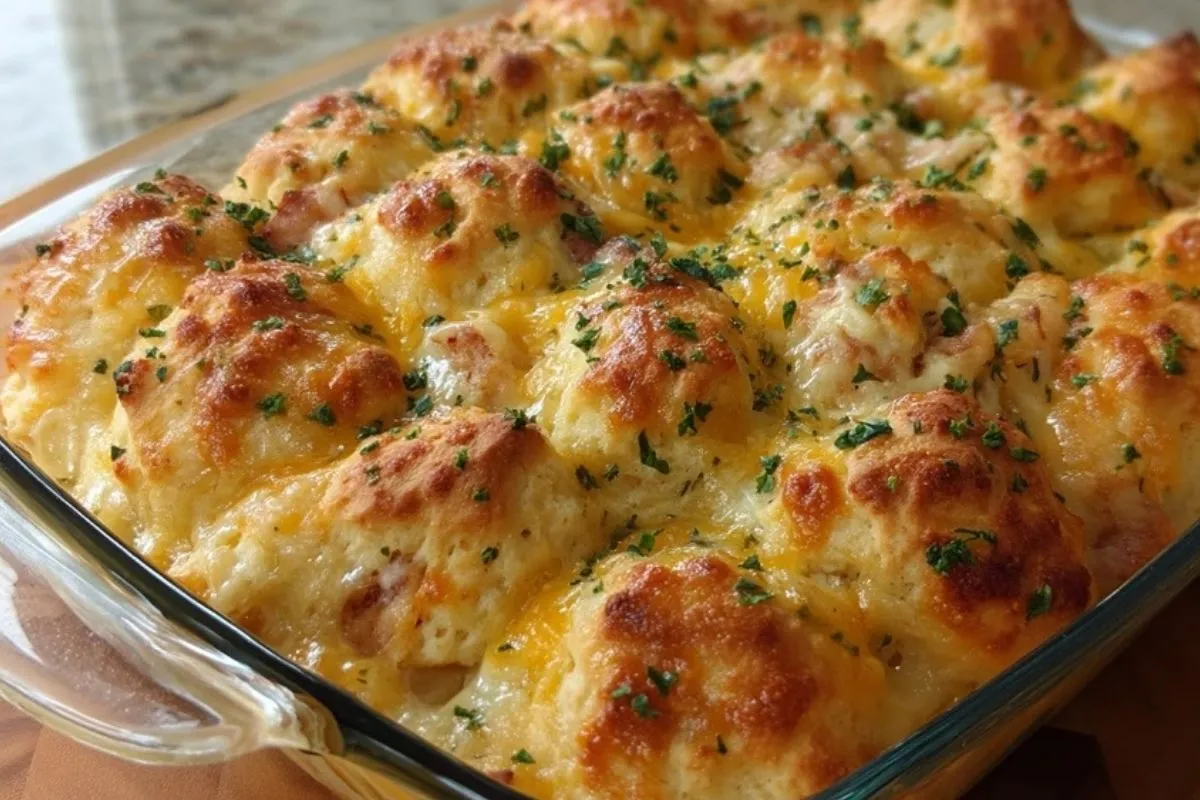 Casserole De Poulet Aux Biscuits