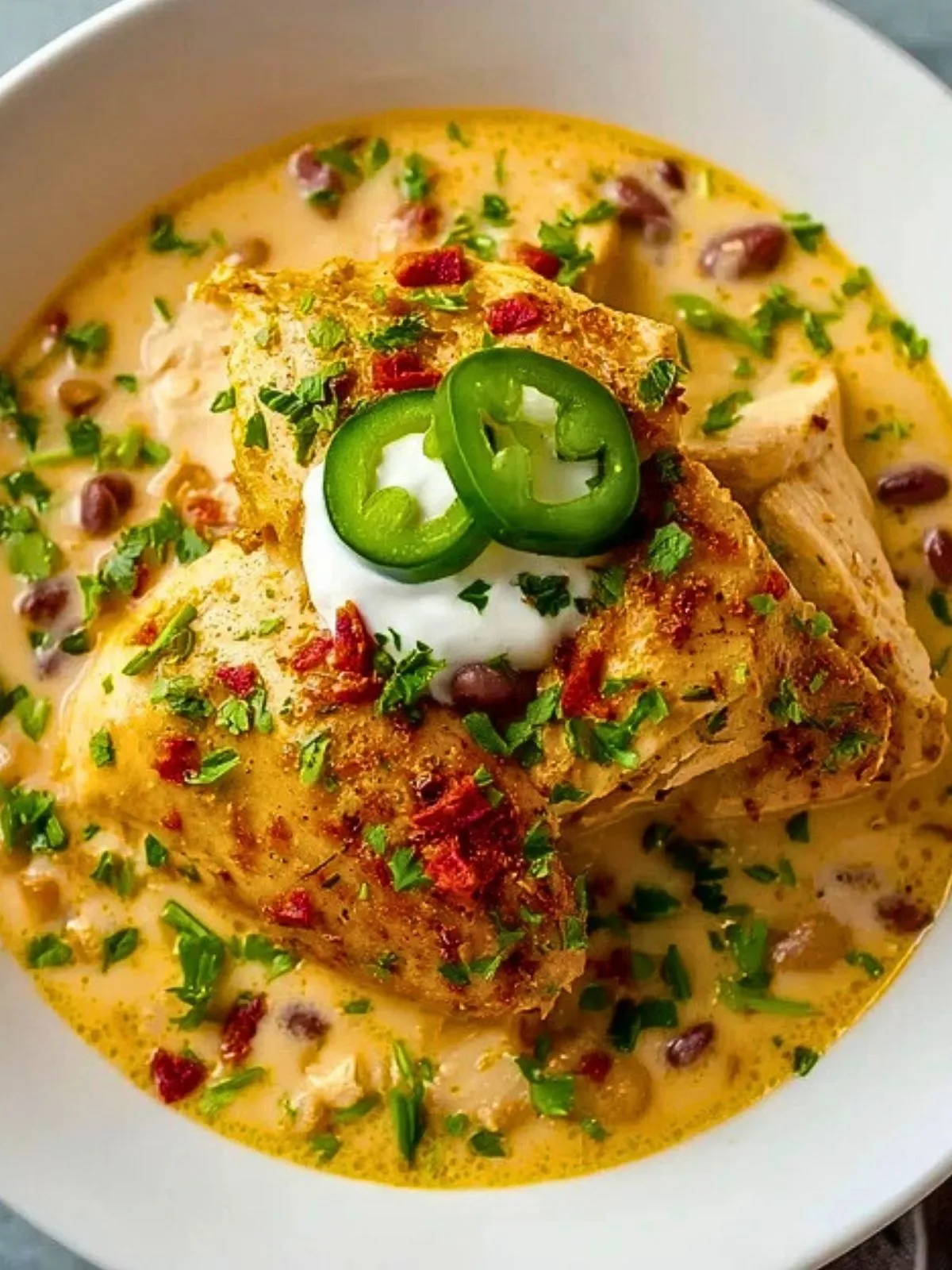 Chili Blanc Au Poulet Crémeux (1)