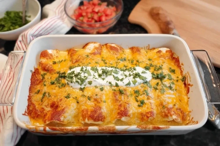 Enchiladas Au Poulet Et Fromage Frais