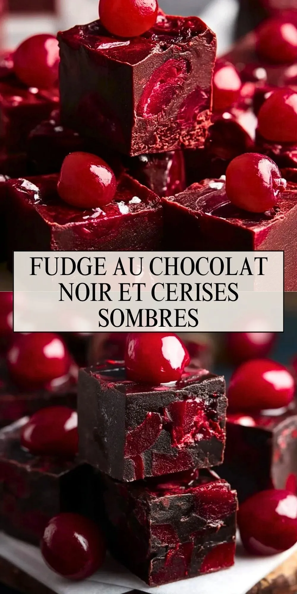 Fudge Au Chocolat Noir Et Cerises Sombres (2)