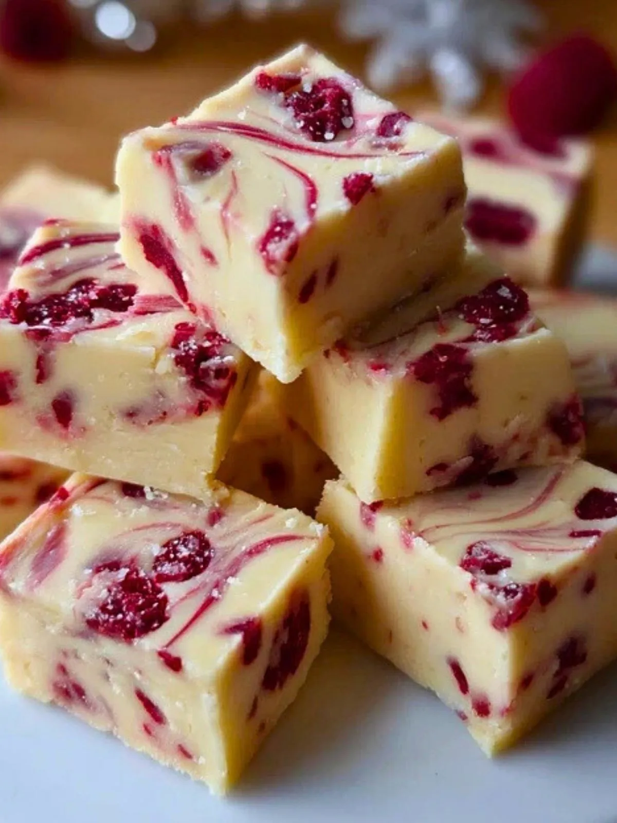 Fudge Blanc Aux Framboises Pour Noël (1)