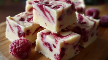 Fudge Blanc Aux Framboises Pour Noël