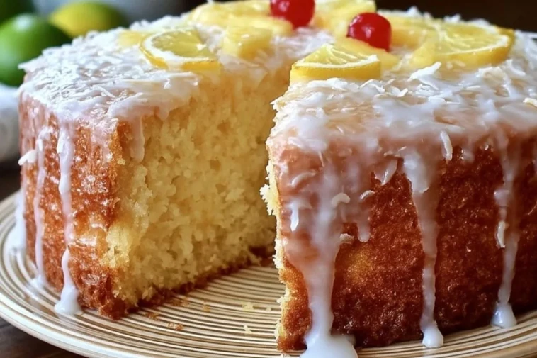 Gâteau Au Pound Cake À La Piña Colada