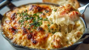 Gratin De Crabe Géant Au Fromage