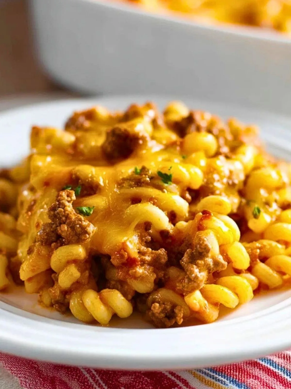 Gratin De Macaroni Au Bœuf Et Fromage (1)