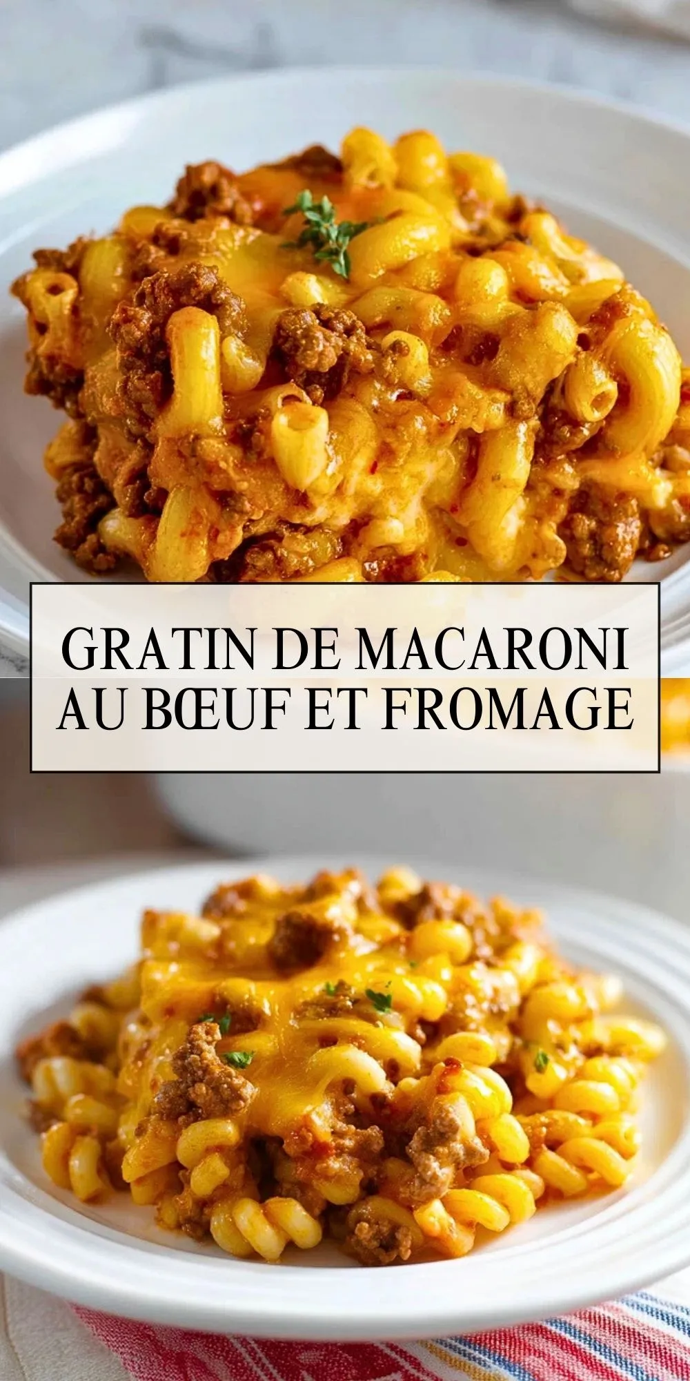 Gratin De Macaroni Au Bœuf Et Fromage (2)