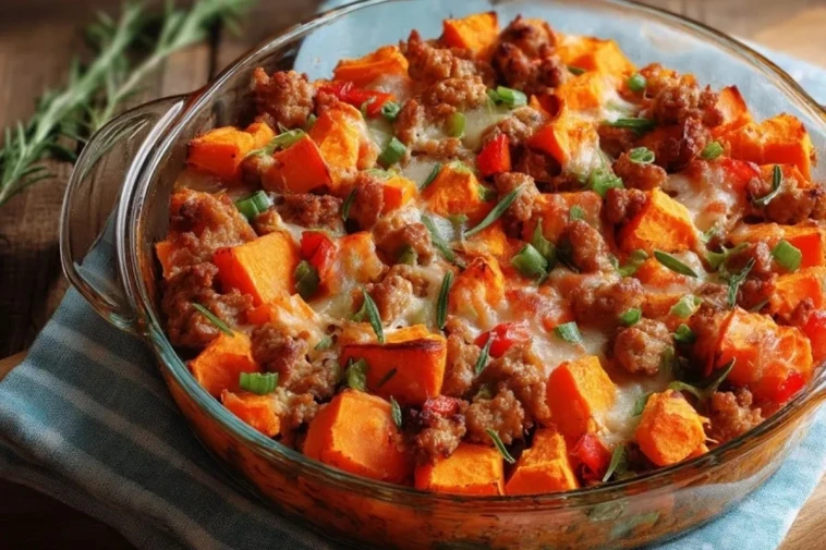 Gratin De Patates Douces Et Saucisse