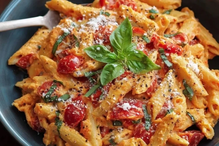 Pasta À La Tomate Et Ricotta