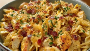 Pâtes au Poulet Crémeuses