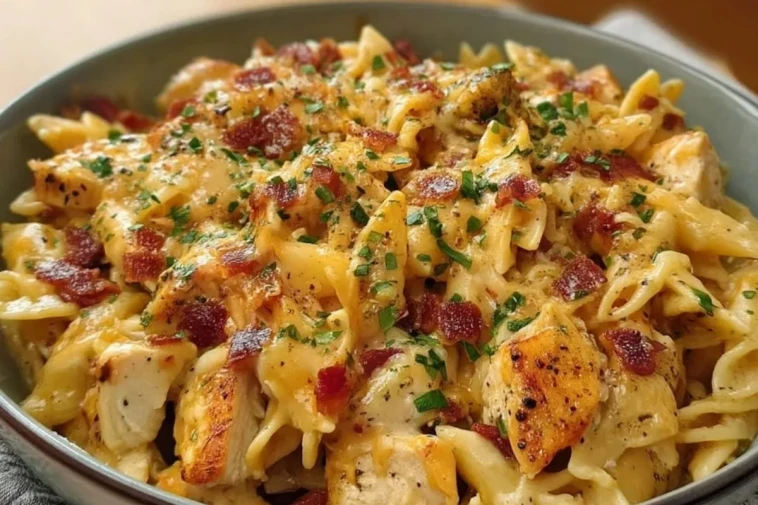 Pâtes au Poulet Crémeuses