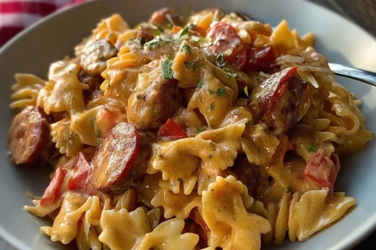 Pâtes Crémeuses Au Saucisse Cajun