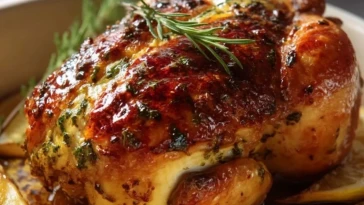 Poule Farcie Rôtie Parfaite